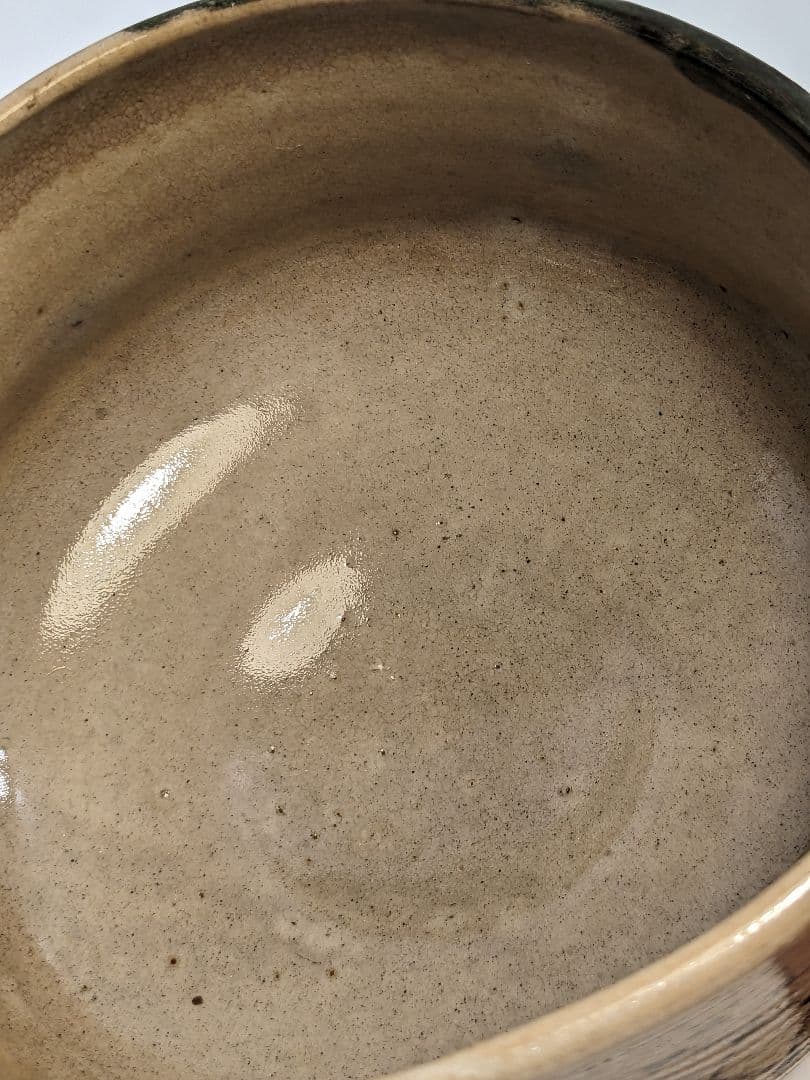 岡山県重要無形文化財 黒井一楽 虫明焼 茶盌 共箱 抹茶碗 抹茶茶碗