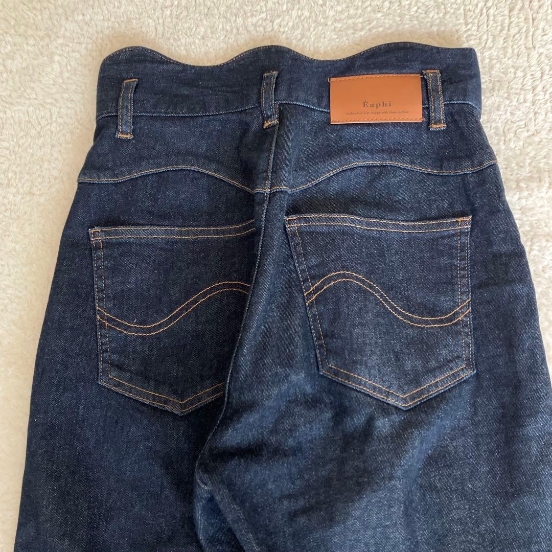 eaphi wave design high waist denim short - メルカリ