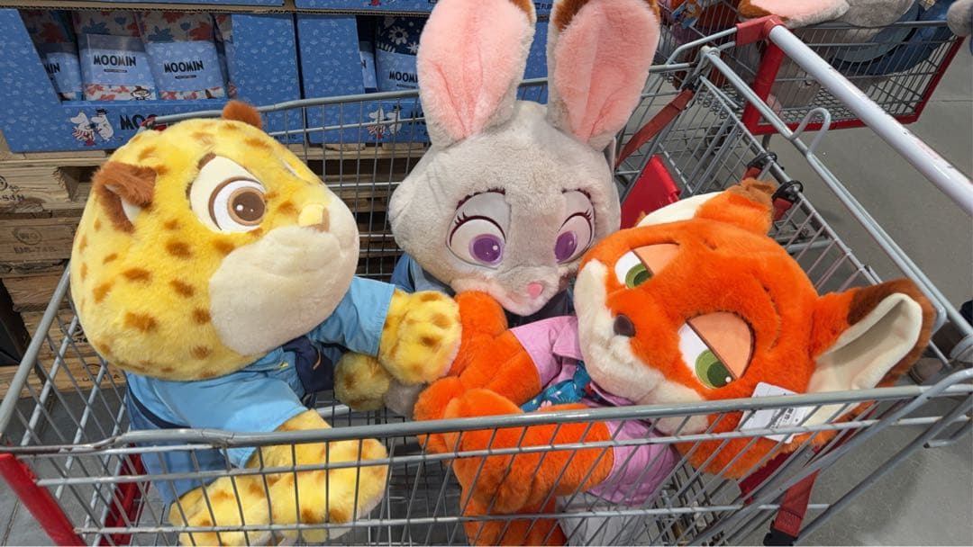 ズートピア2 クロウハウザーぬいぐるみコストコ ブランケット入り！