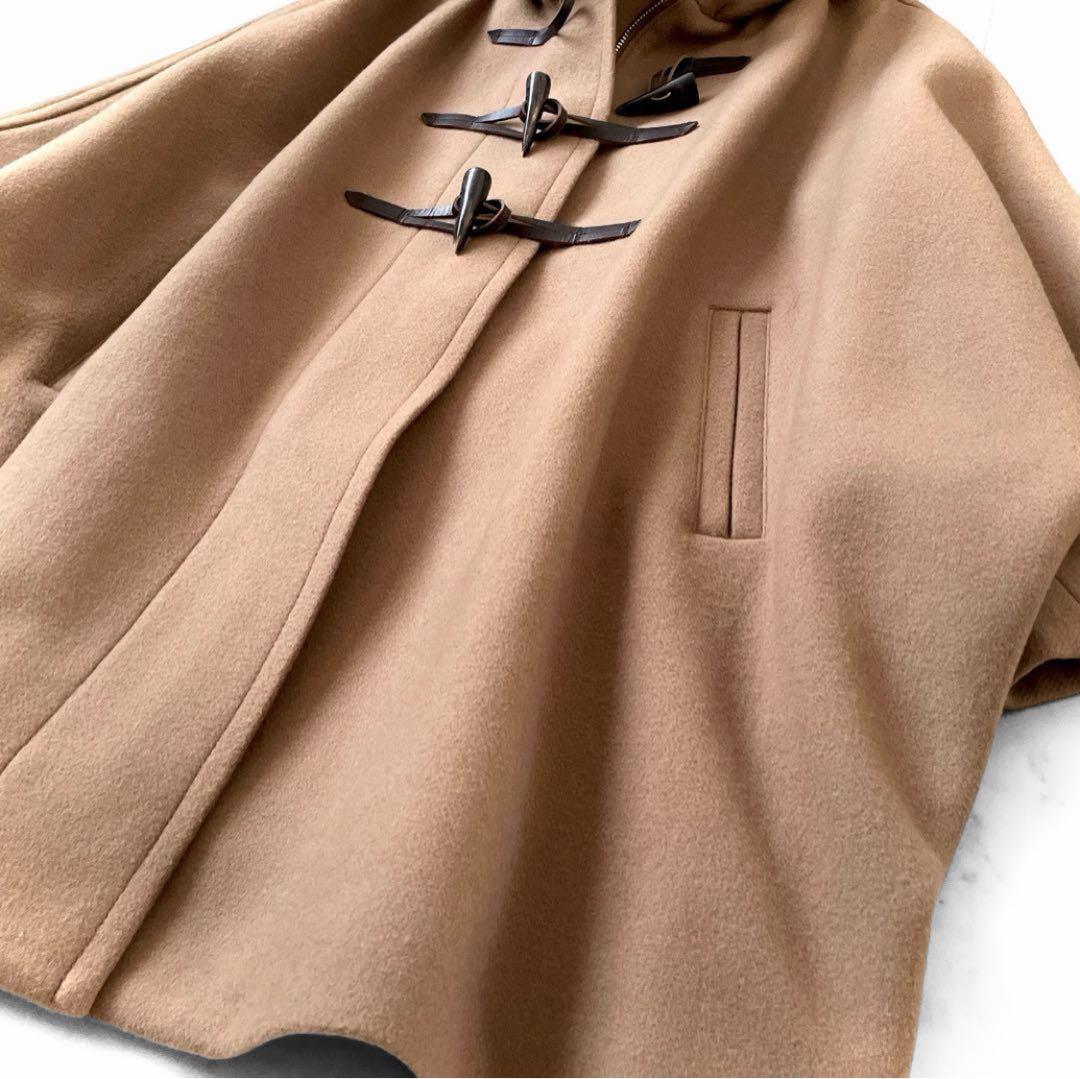 極美品 フレームワーク 23AW メルトン ダッフル ポンチョコート