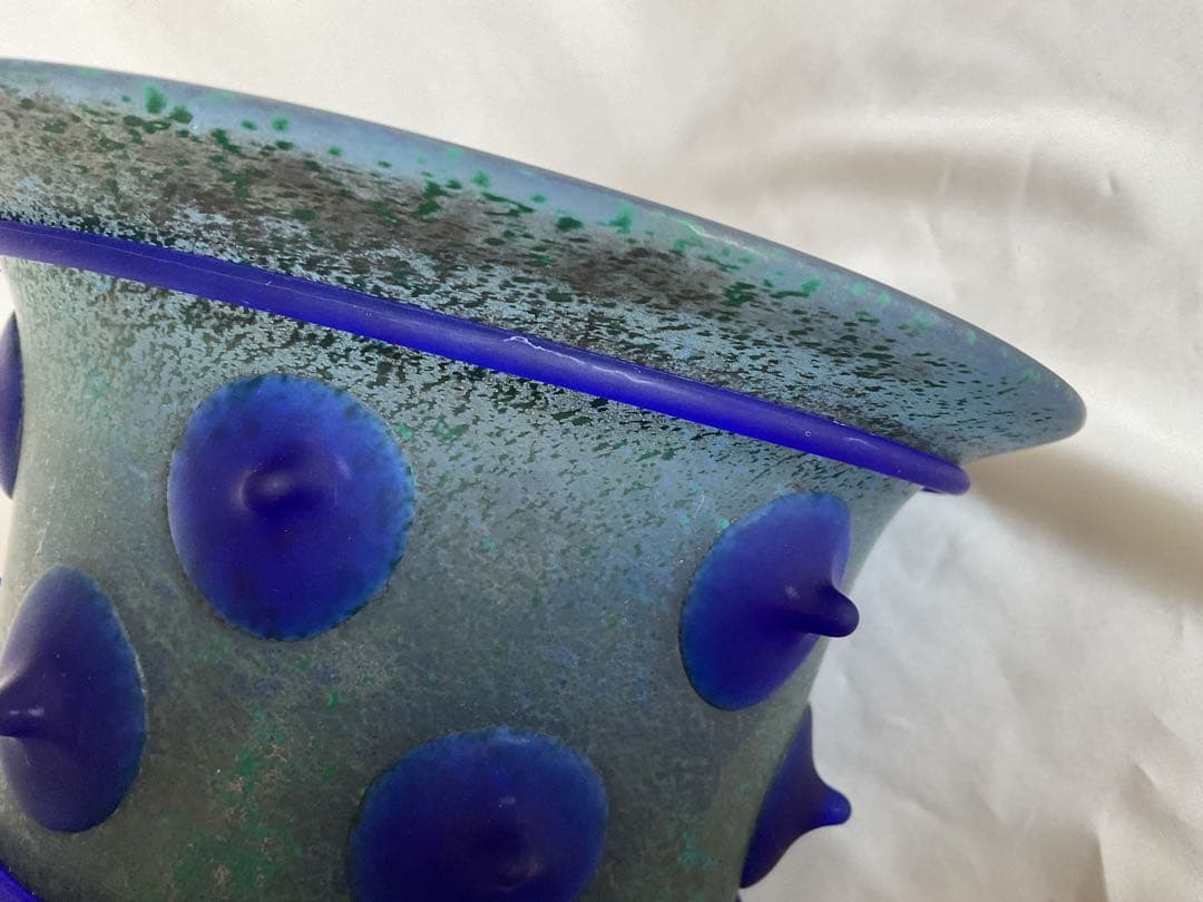 岩田久利（1925~1994年）「突起の付いたガラス脚付杯」 - メルカリ