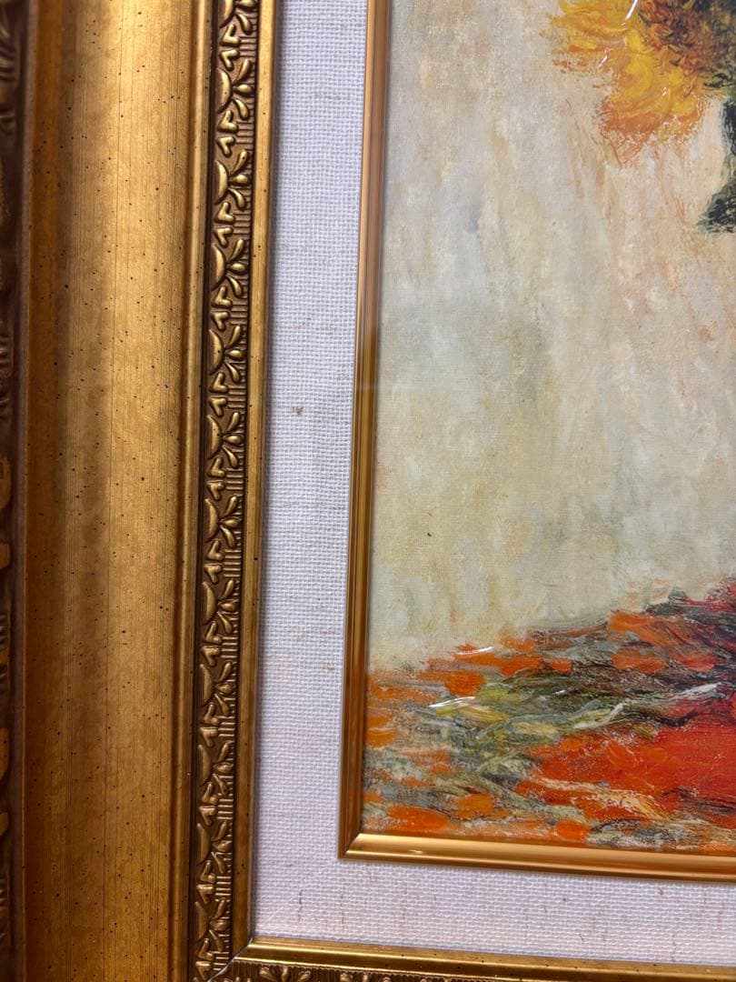 クロード・モネ 「ひまわり」 キャンバス 複製画 額付き 絵画 洋画 向日葵