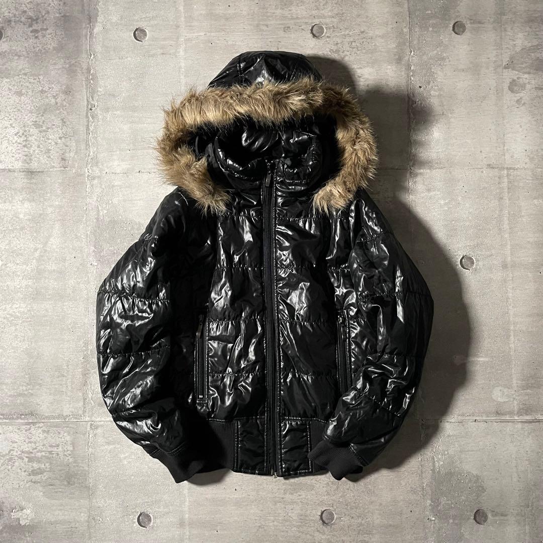 ファーダウンジャケット 平成初期ギャル ギャル男 パンク y2kグランジ