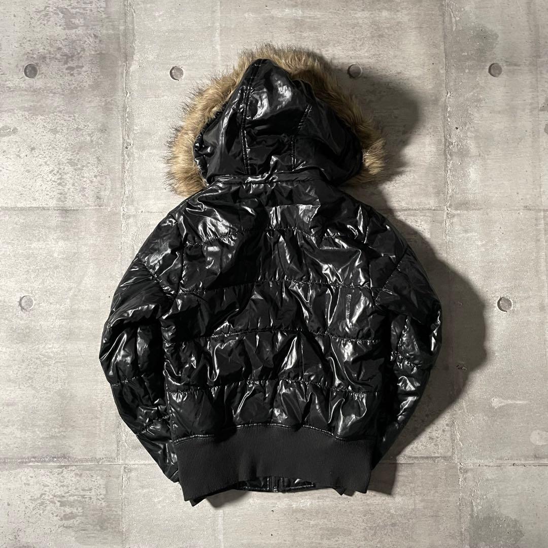 ファーダウンジャケット 平成初期ギャル ギャル男 パンク y2kグランジ