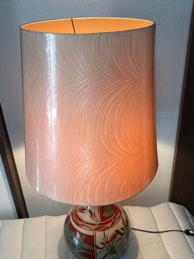 沖縄 琉球 胡差焼 陶器製 スタンドライト スタンドランプ 高さ90cm 陶器製