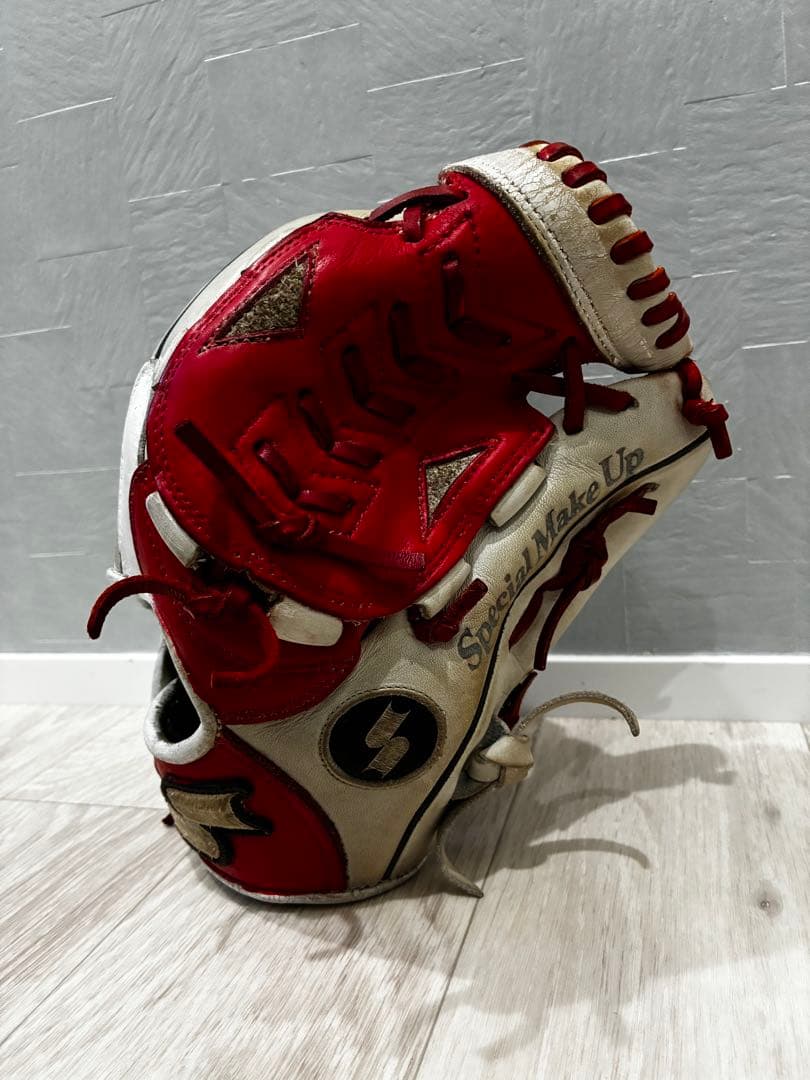 ssk Special Make Up 軟式グローブ レッド/ホワイト 内野手