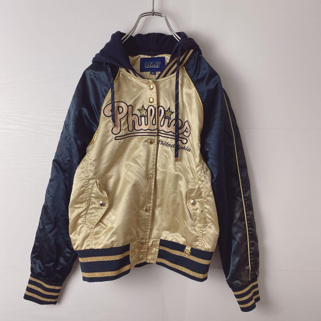 MLB フィラデルフィア フィリーズ スタジャン フード付きバーシティ
