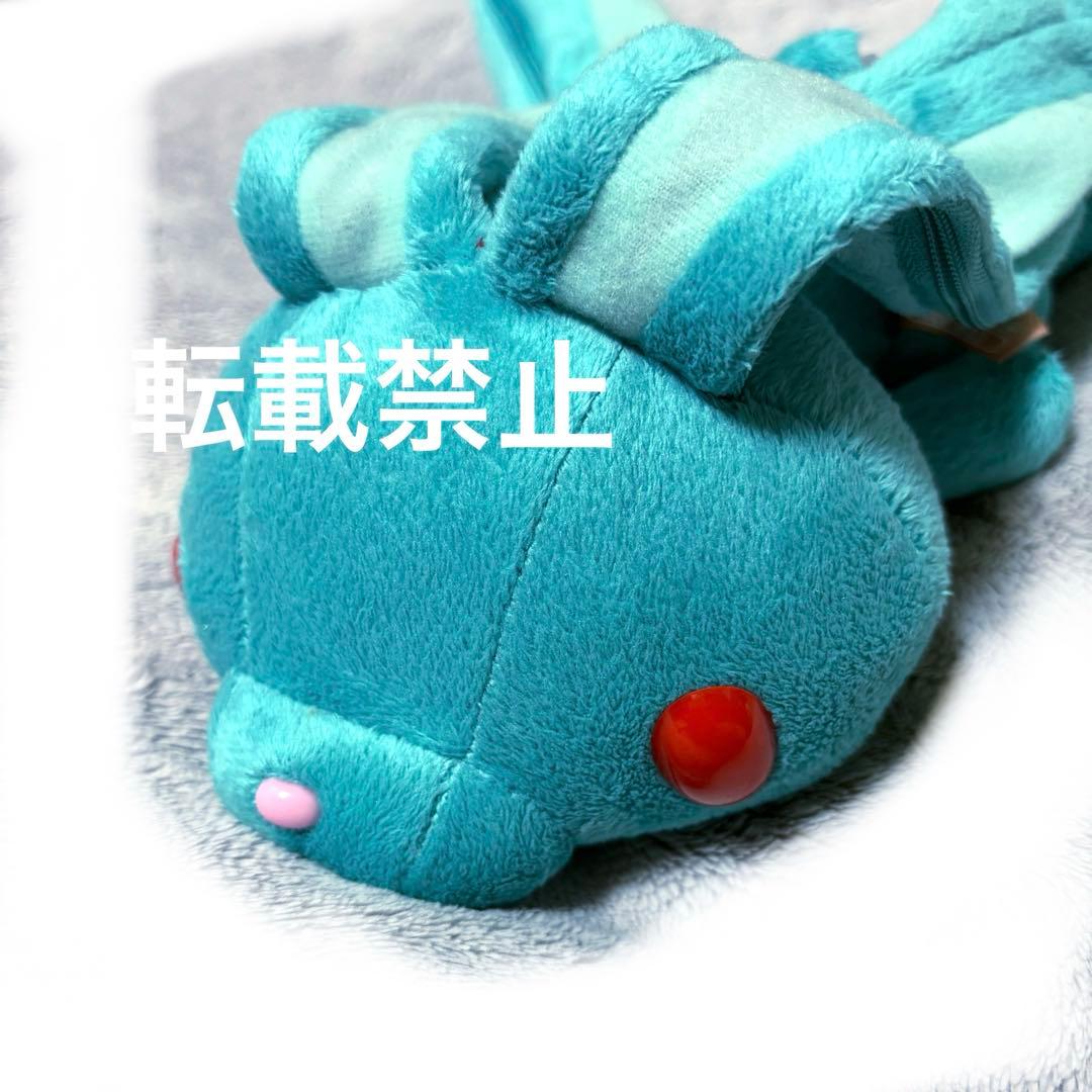 汎用うさぎ デュアルペンポーチ ターコイズ