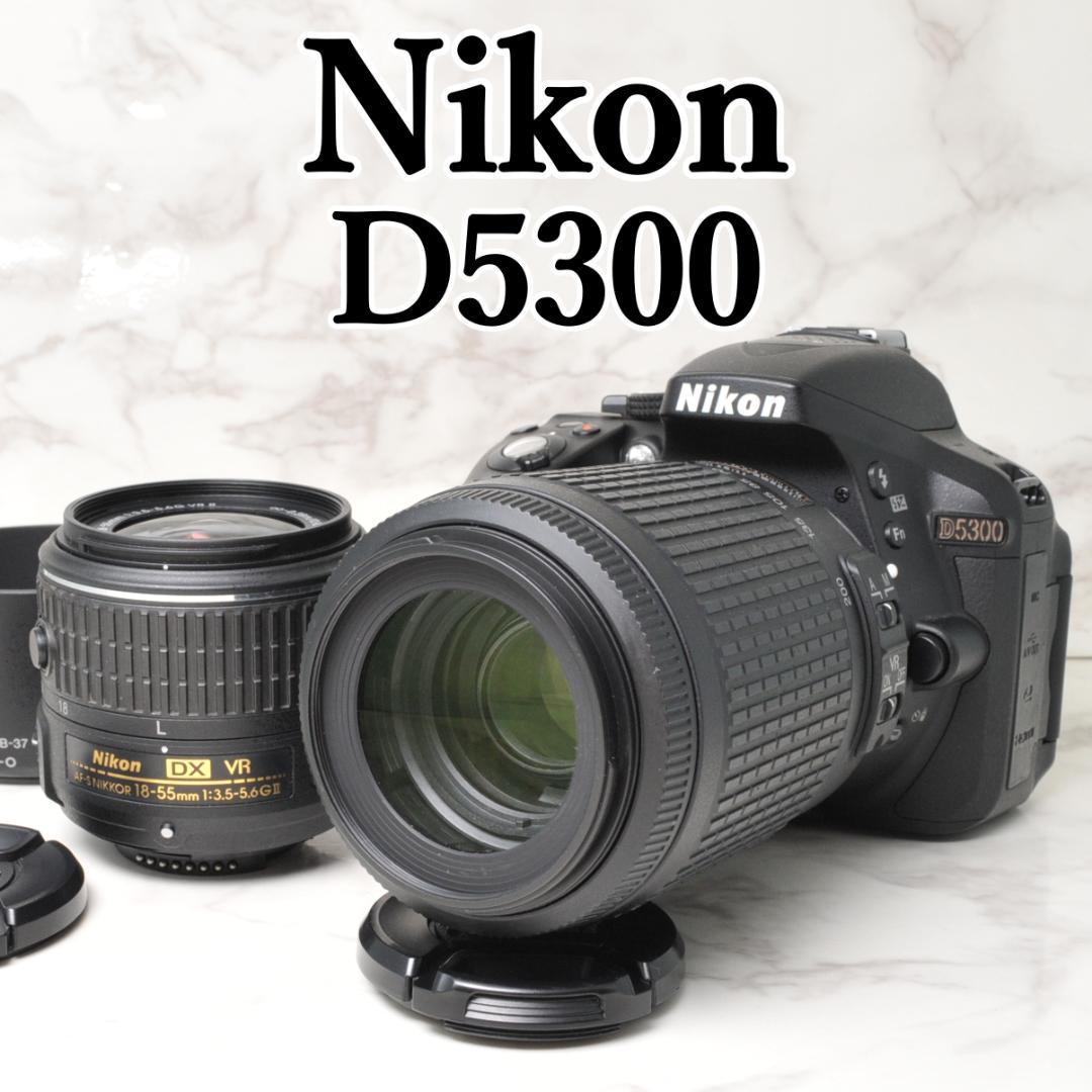 Nikon D5300⭐️ダブルレンズ Wi-Fi スマホ転送 高画質 - メルカリ