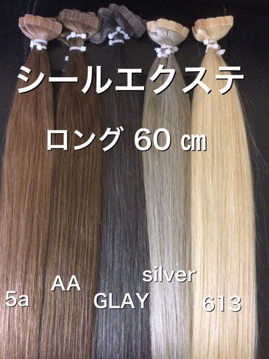 シールエクステ 60 ロングストレート - ウィッグ・エクステお 手頃 価格