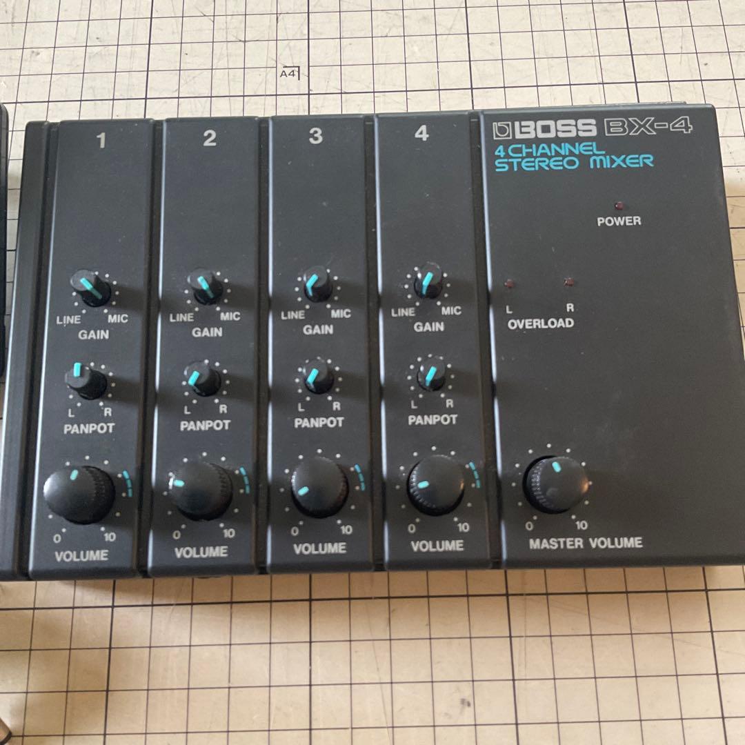 BOSS BX-4 4チャンネル ステレオ ミキサー ACアダプター ジャンク