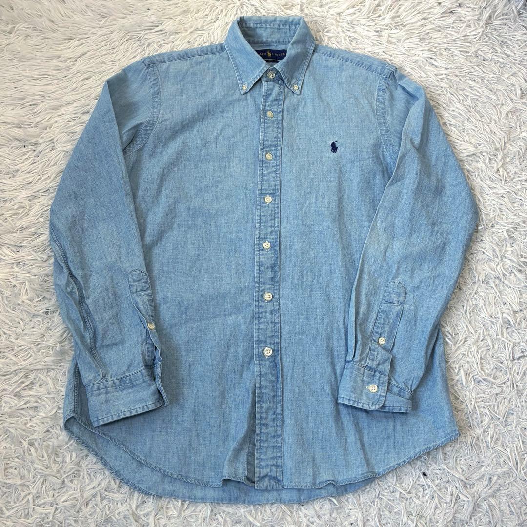 Ralphラルフローレン　シャンブレー　デニム　シャツ POLO RALPH LAUREN（ポロ・ラルフローレン） 【並行輸入品】【メンズ