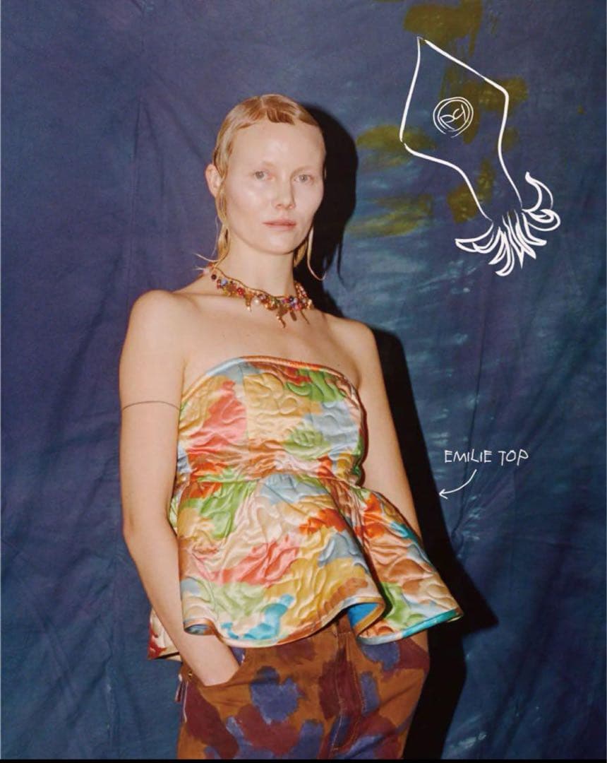 トップス Helmstedt Emilie Top EMILIE DENIM TOP – Helmstedt