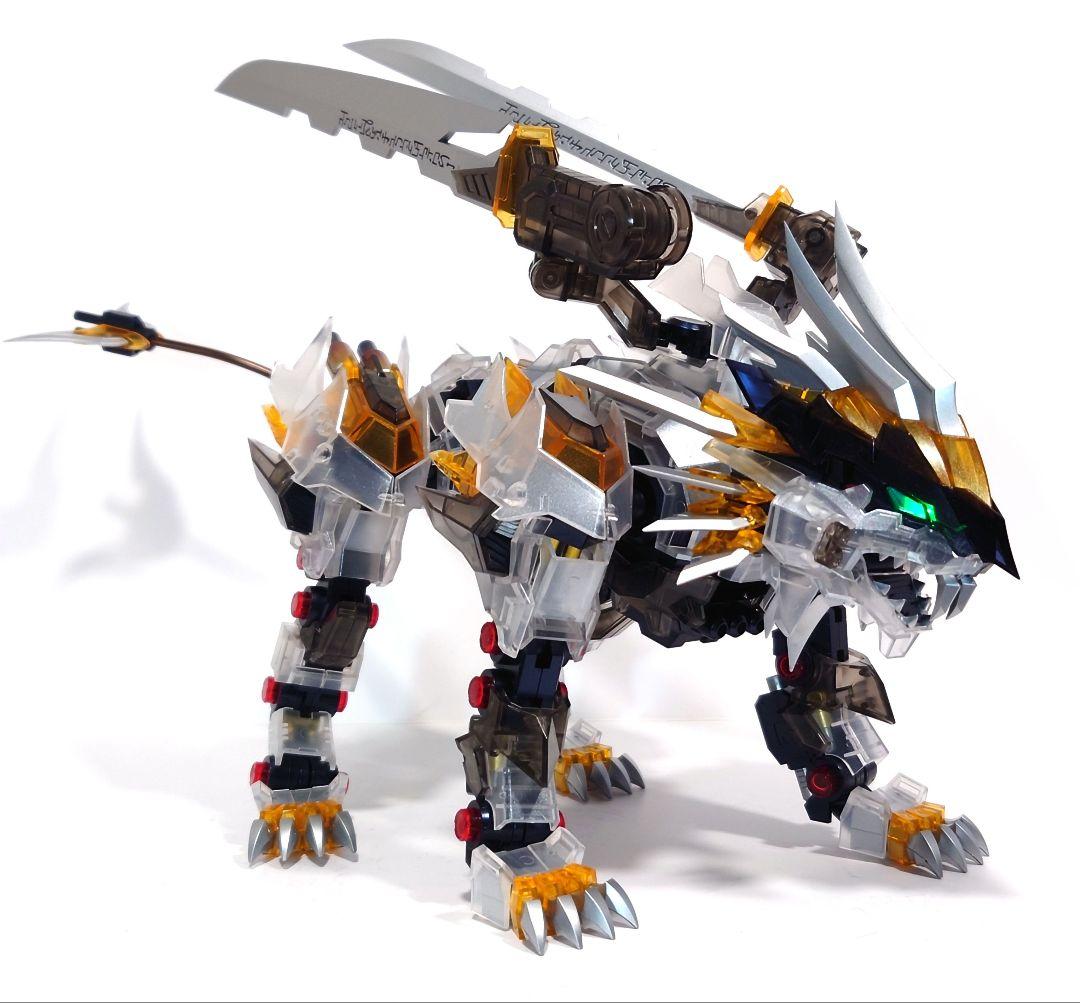 ゾイド　もどき　ムゲンライガー クリアver.電飾付パール塗装　グロス仕上げ ゾイド もどき ムゲン クリアver.電飾付パール塗装 グロス仕上げ