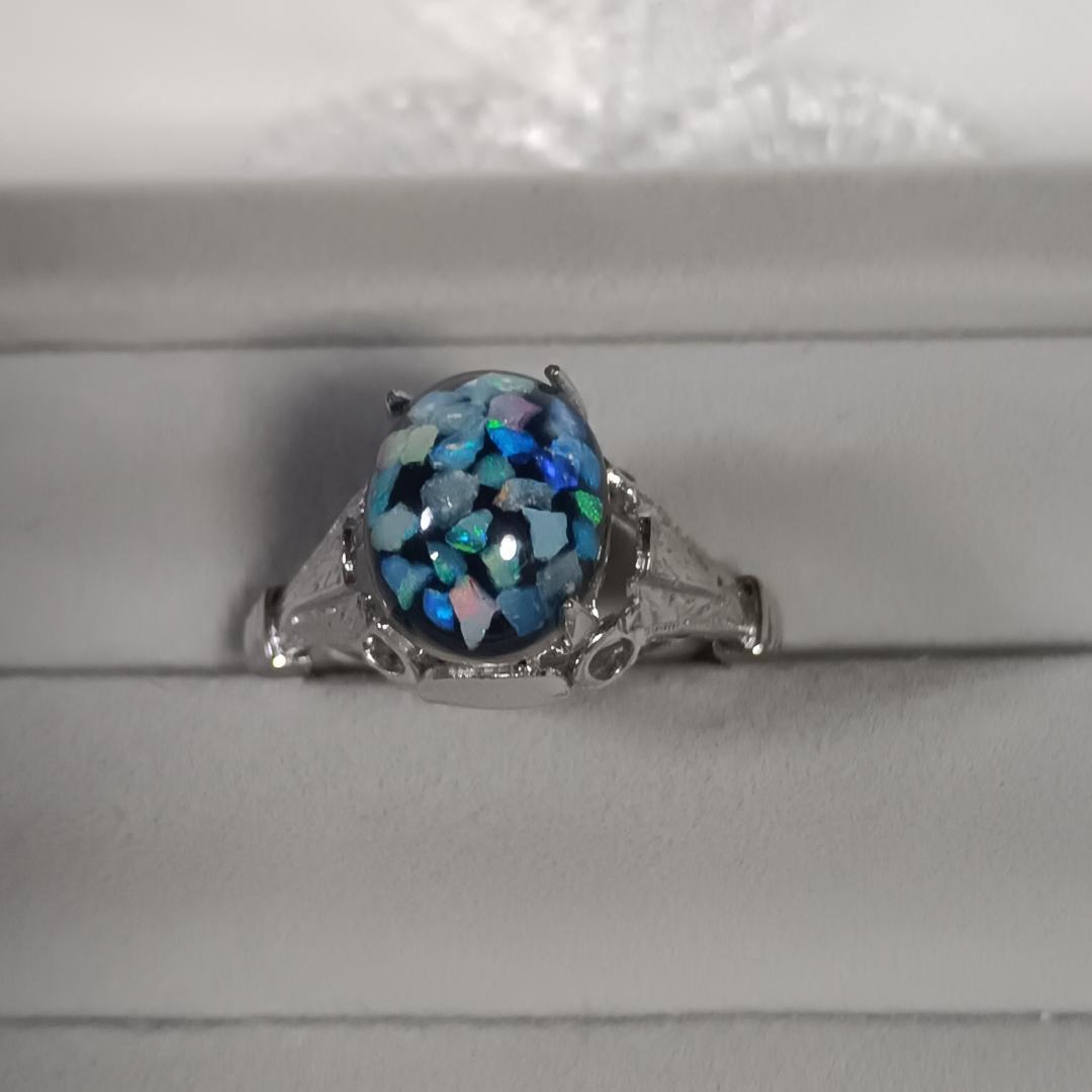 オーバルカット石リング - メルカリ