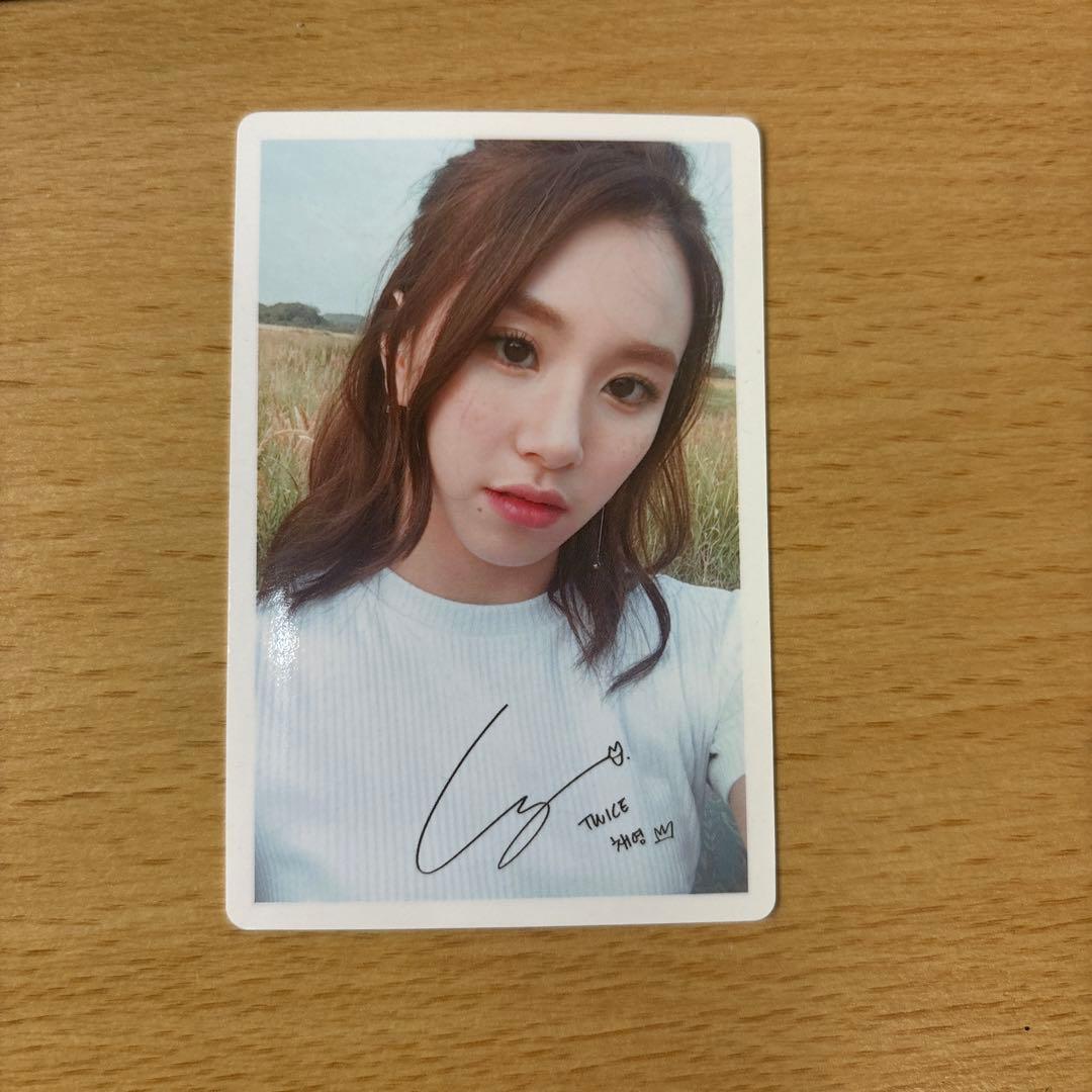 公式twiceサイン付きトレカ チェヨン - メルカリ