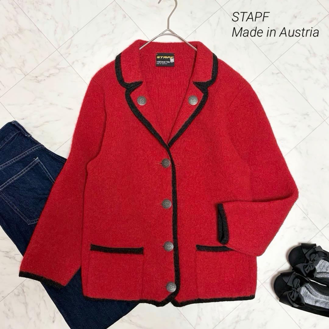 極美品 シュタップ STAPF チロリアンジャケット オーストリア製 38 赤
