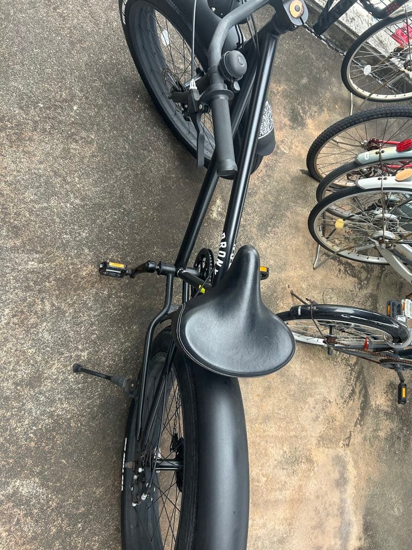 BRONXファットバイク　26インチ　クルーザータイプ 自転車 26BRONX-4.0 マットブラック×ブラックリム ブロンクス ファット