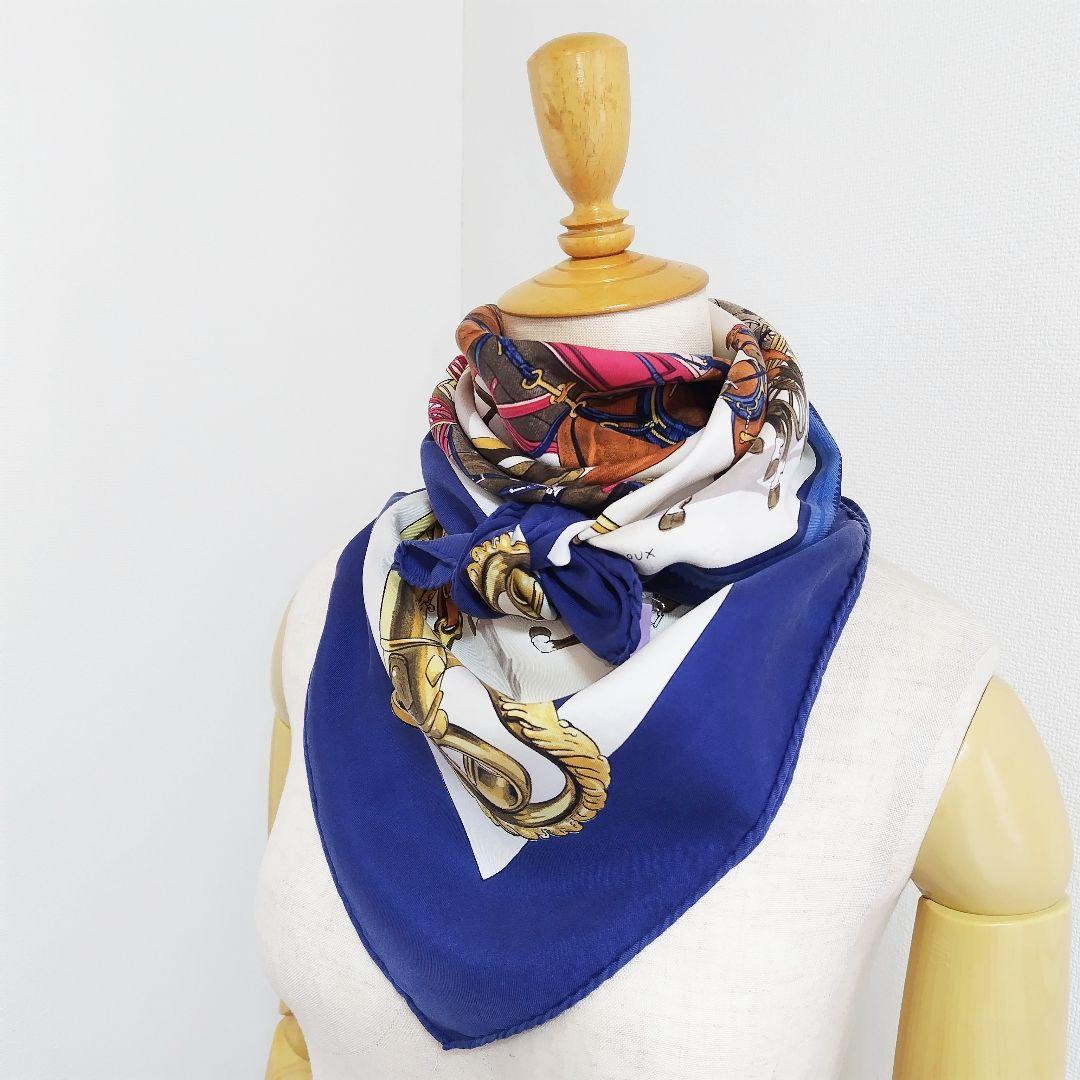 ✨️クリーニング済✨️エルメス カレ90 シルク100% - メルカリ