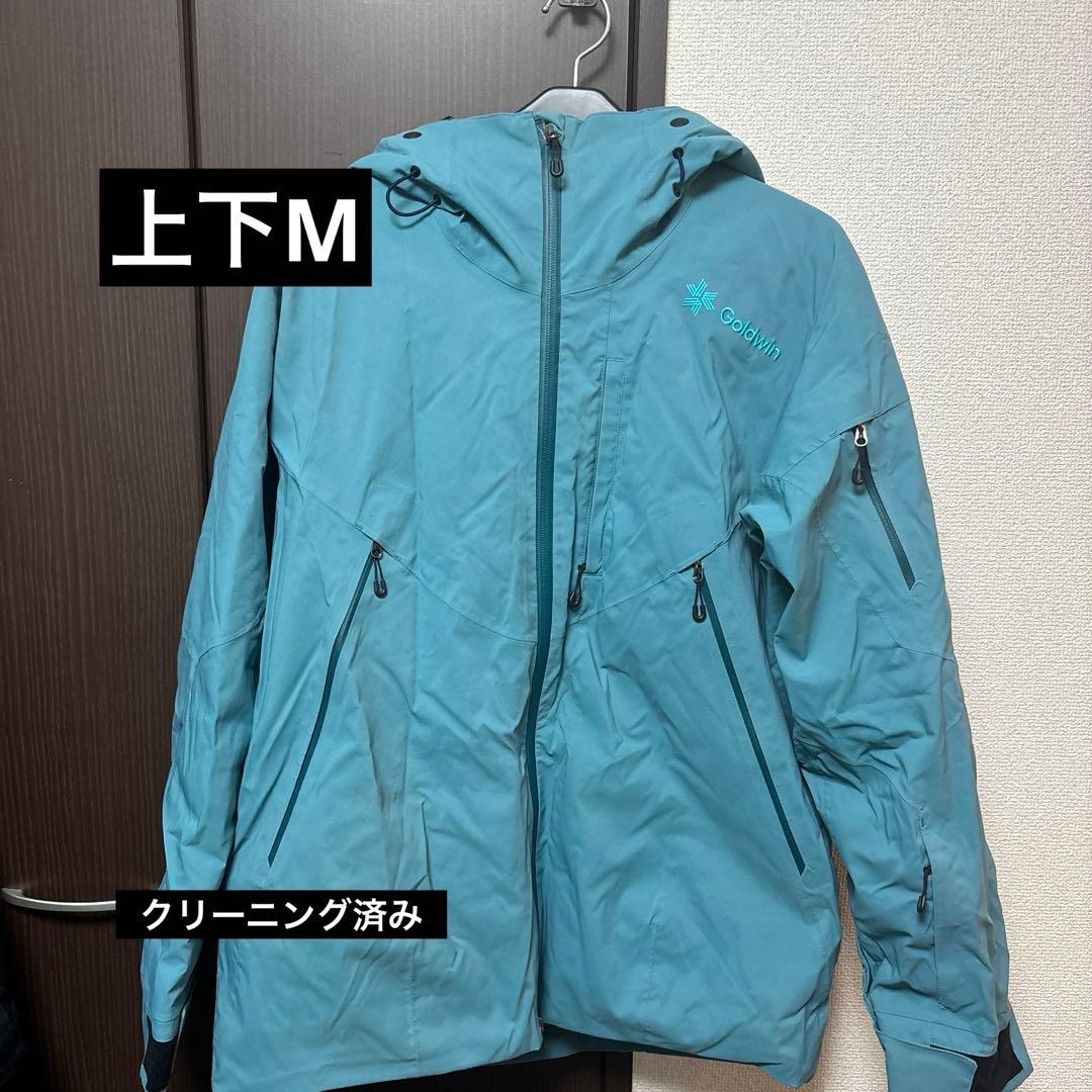 Goldwin スキーウェア(上下) 青 GOLDWIN ゴールドウィン スキーウェア 上下セット サイズ M レディース