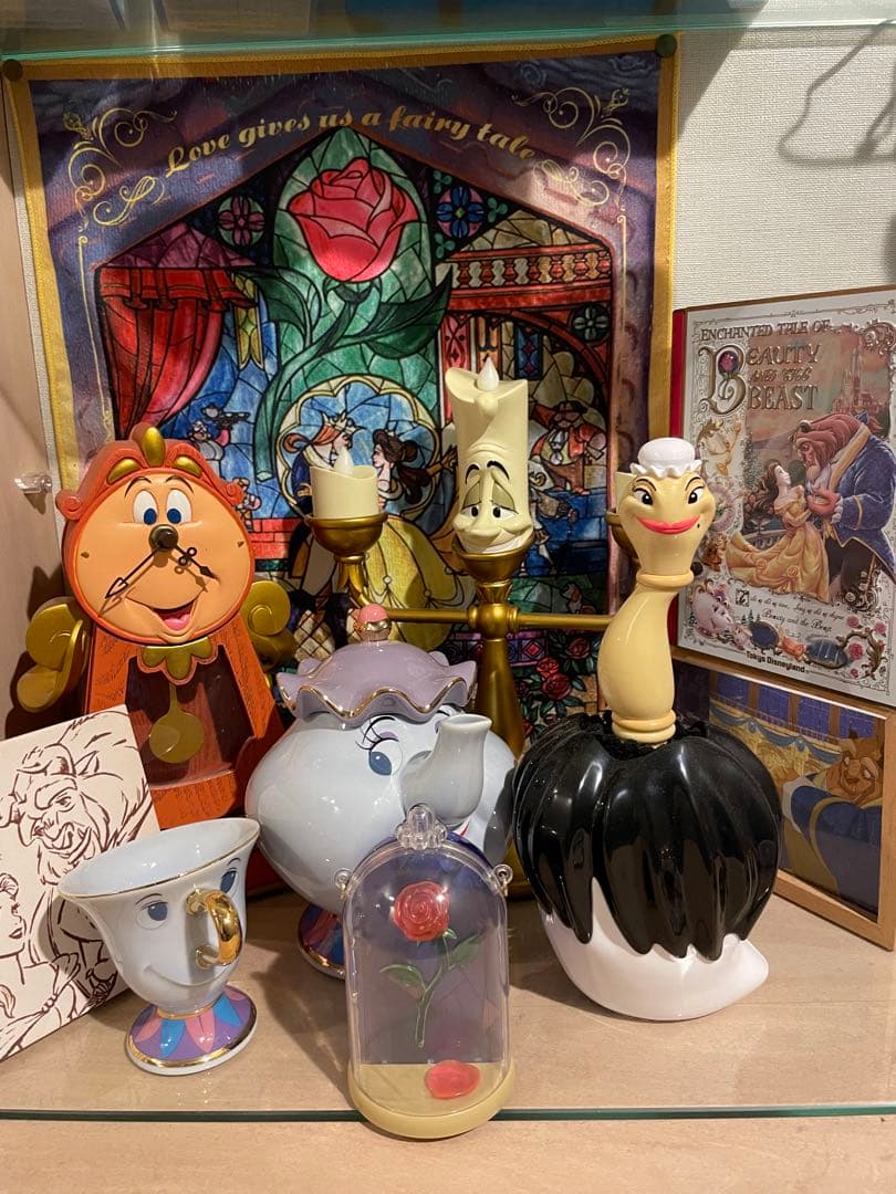 美女と野獣 キャラクター フィギュアセット マジカルコレクション 美女と野獣 ベル＆コグスワース フィギュア 2点