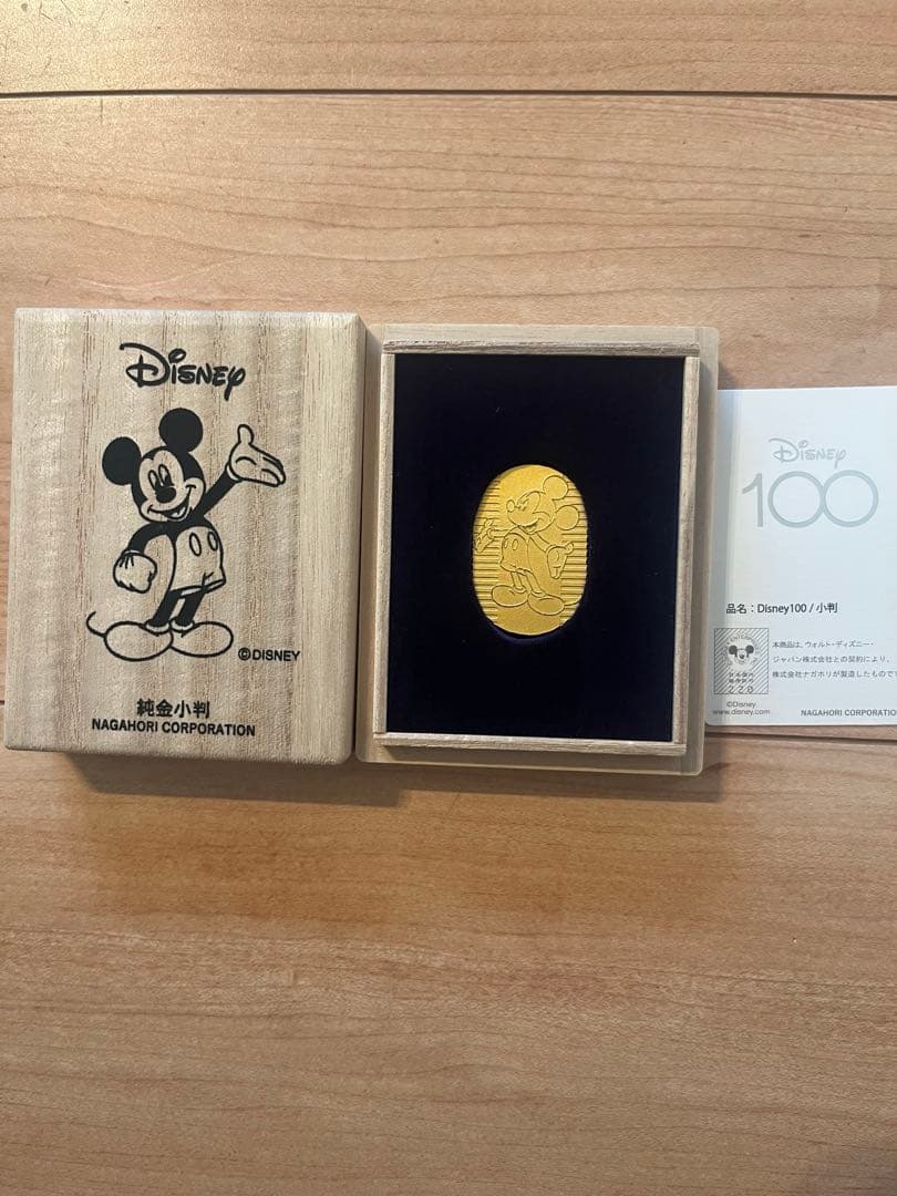 Disney 100周年記念 ミッキーマウス 純金小判 - メルカリ