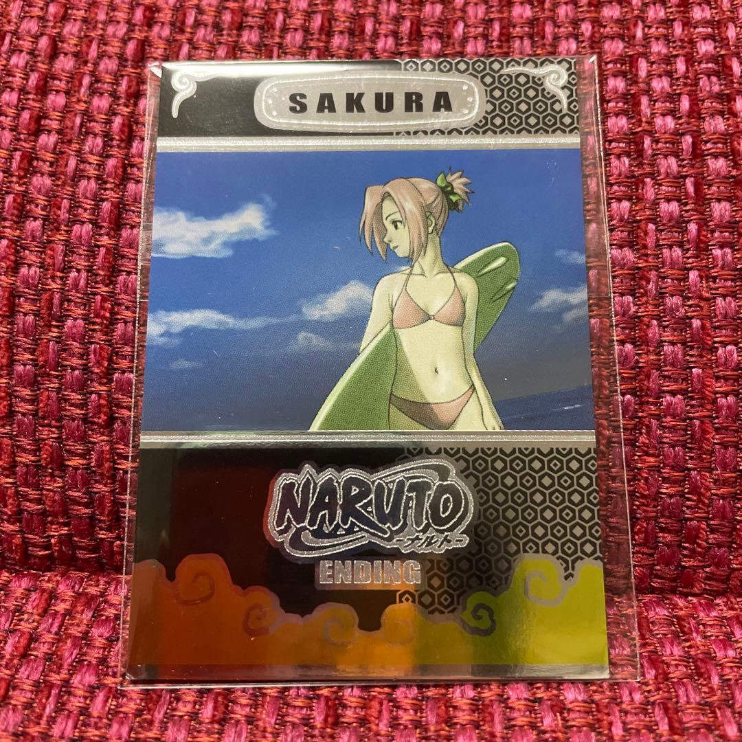 ナルト エッチングカード サクラ 水着 エンディングカード アマダ