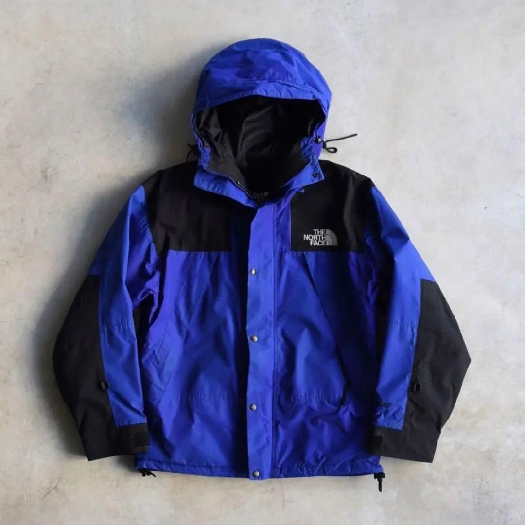 90s ノースフェイス アズテックブルー マウンテンガイド ジャケット