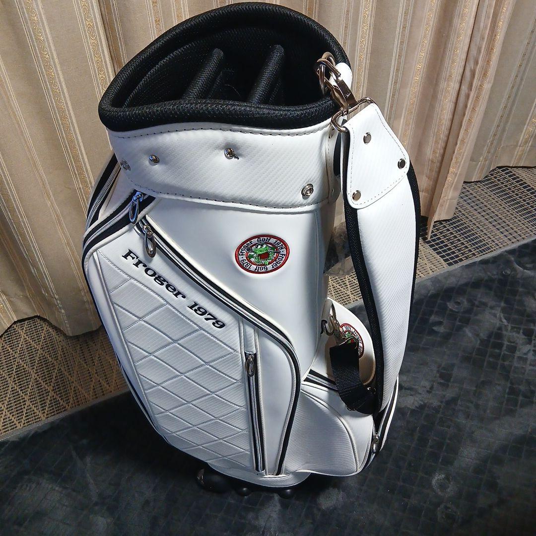 Froger 1979 ホワイトゴルフバッグ(キャリー付) - メルカリ