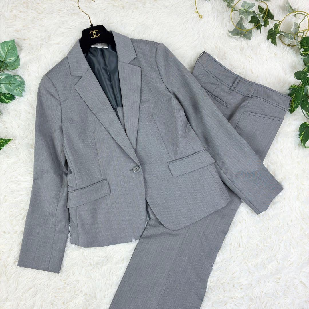 美品　エマジェームス　ウォッシャブル　ストレッチ　パンツスーツセットアップ　XL Emilyan（エミリアン） セットアップ 「手洗いできるハイストレッチ