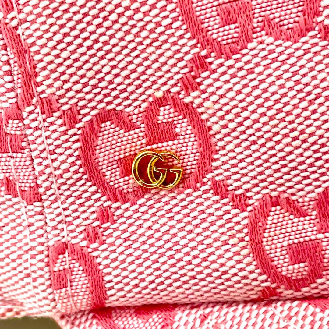 美品✨グッチ キャンバス GG柄 ベースボールキャップ GGチャーム