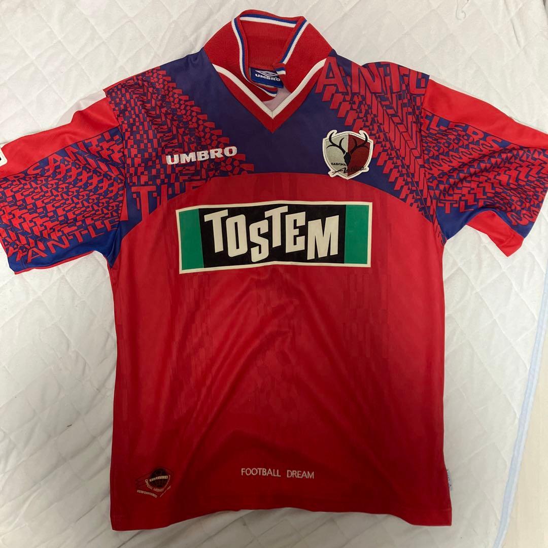 鹿島アントラーズの1997年モデルのサイン入りユニフォーム - メルカリ