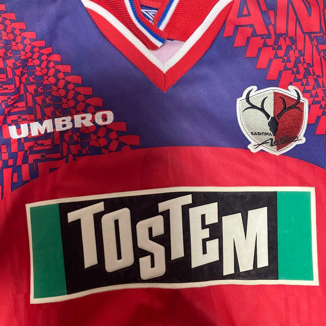 鹿島アントラーズの1997年モデルのサイン入りユニフォーム - メルカリ