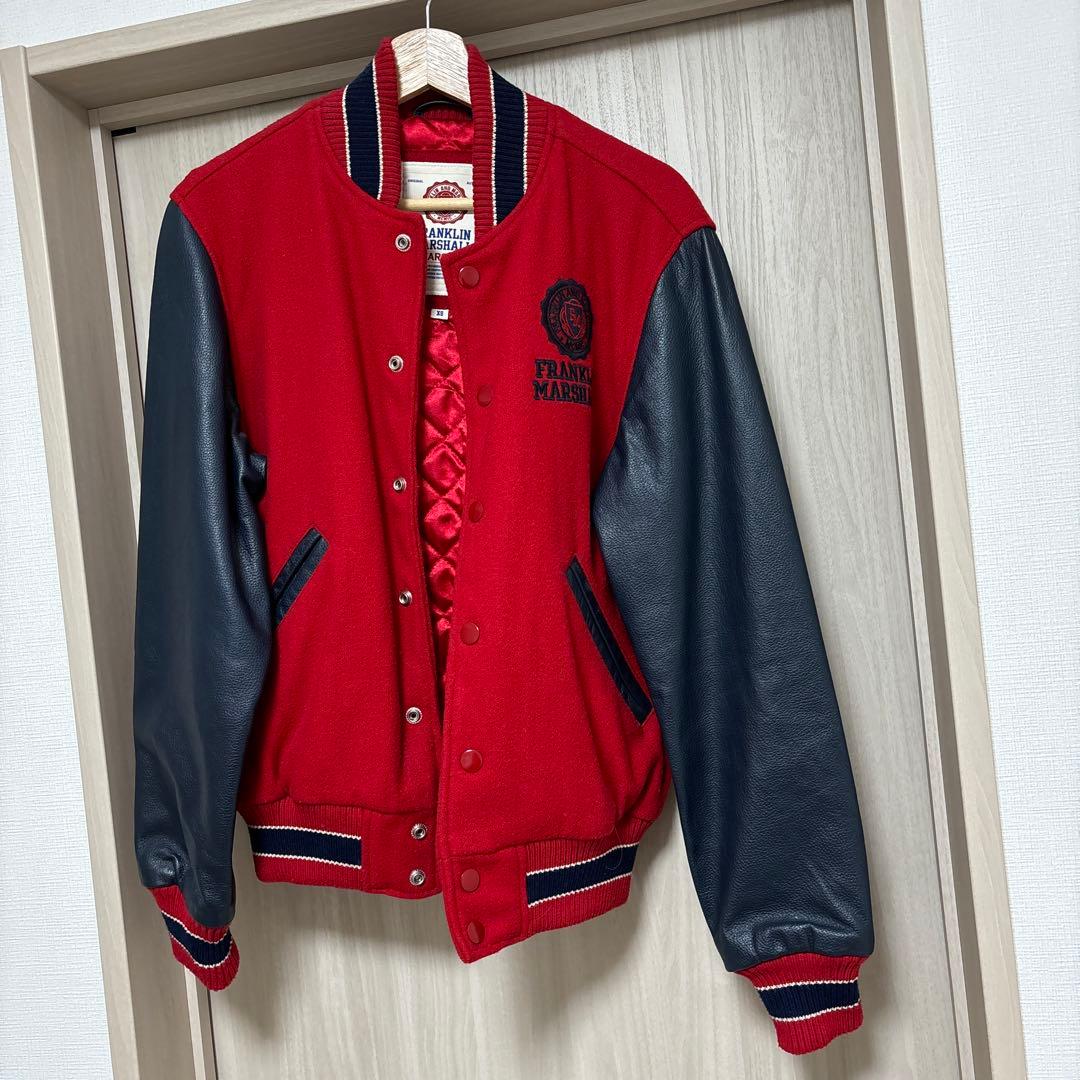 FRANKLIN MARSHALL スタジャン XS 赤/青 - メルカリ