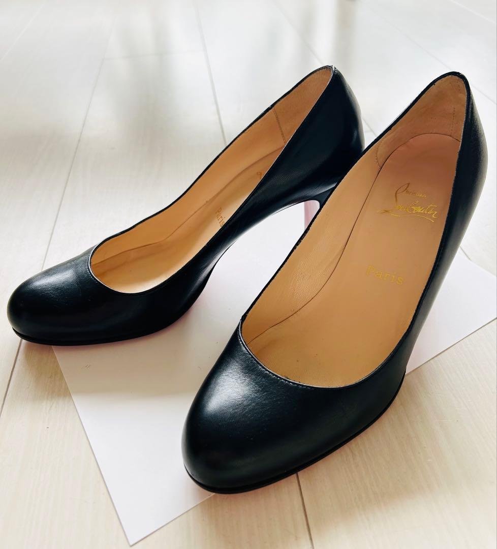 【クリスチャンルブタン】黒　レザー　ブラック　ハイヒール　23.5 37 楽天市場】Christian Louboutin クリスチャンルブタン ハイヒール