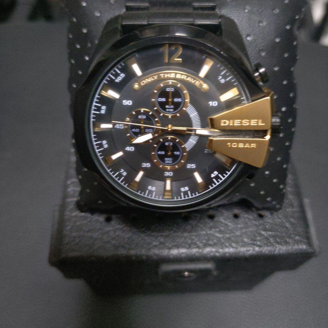 DIESEL クロノグラフ 腕時計 10BAR ※電池切れ - メルカリ