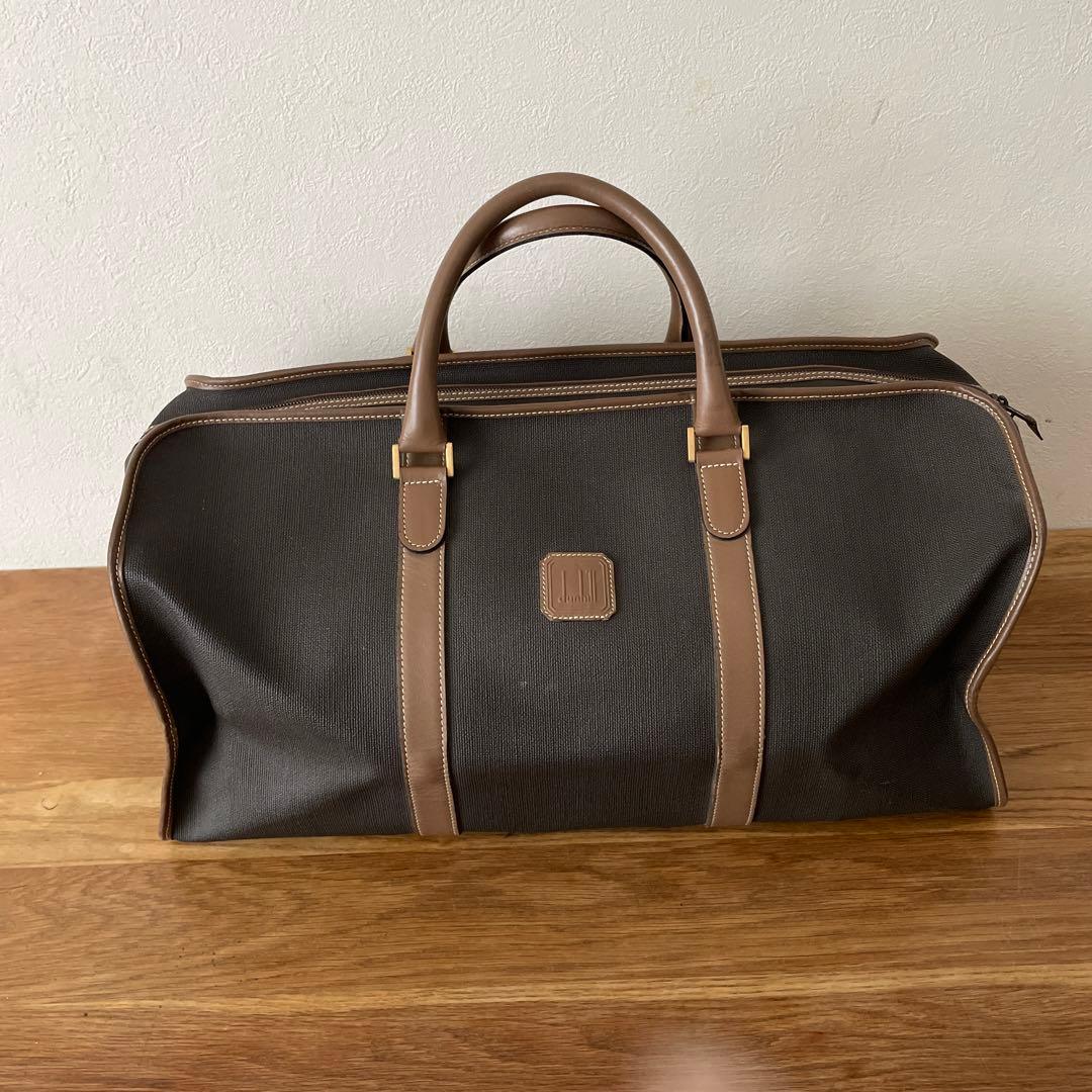 ダンヒル dunhill ボストンバッグ ブラウン - メルカリ