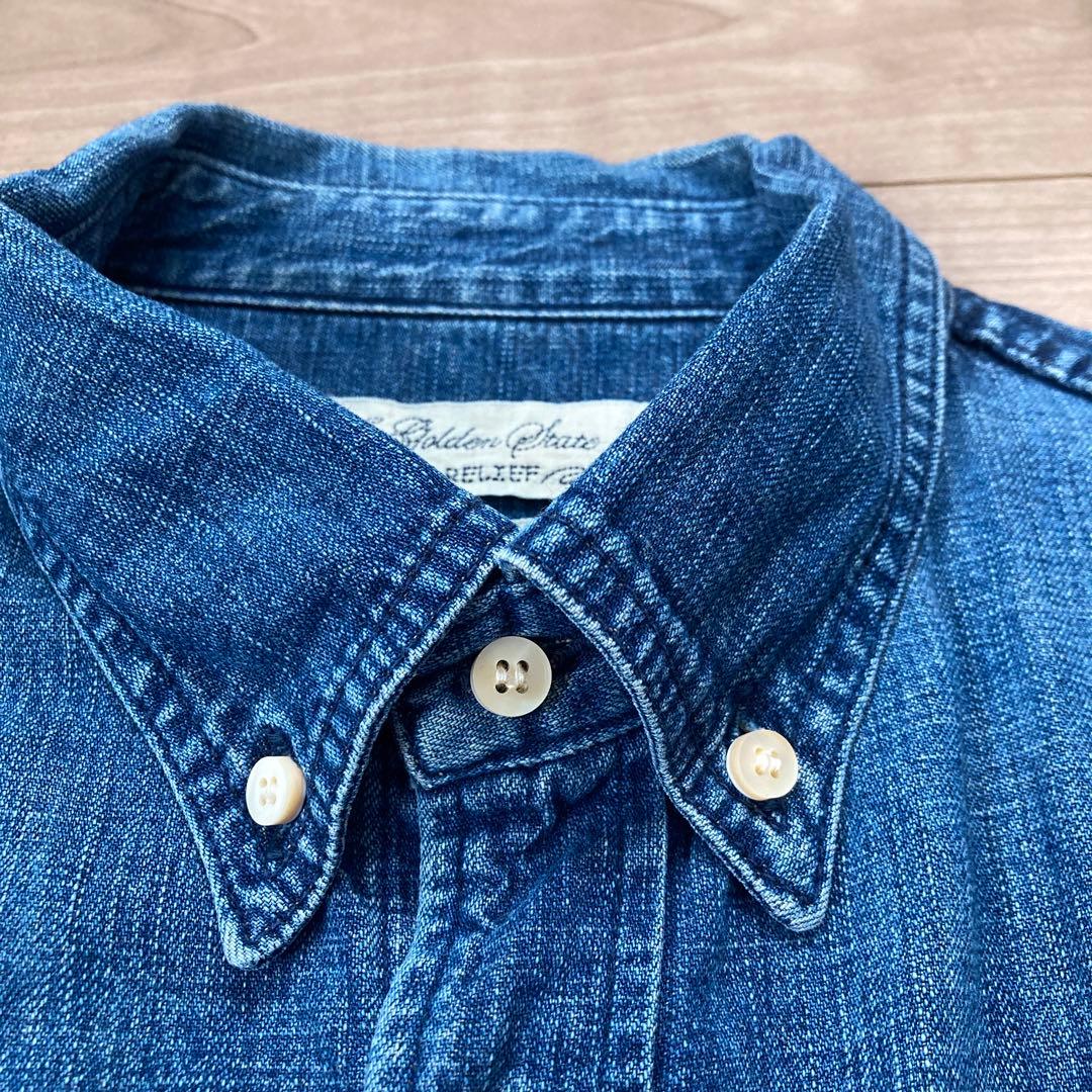 REMI RELIEF デニムボタンダウンシャツ - メルカリ
