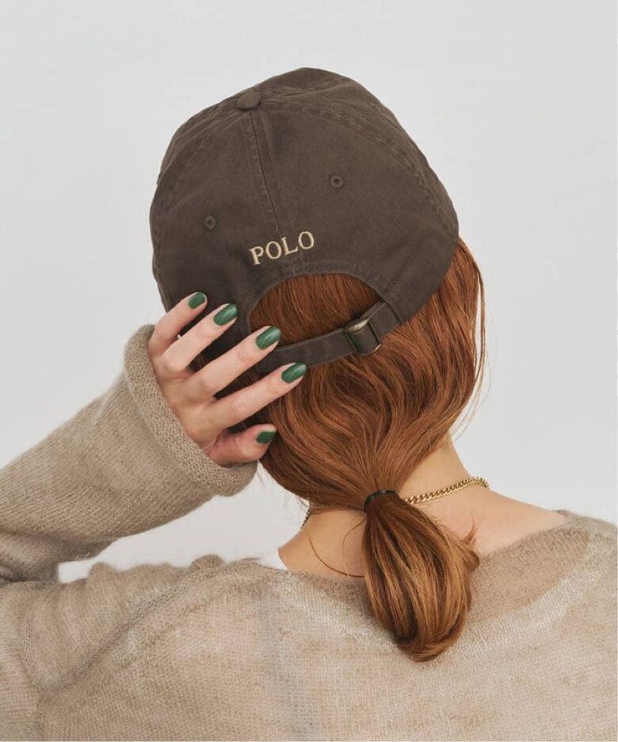 希少！《新品》ポロ ラルフ ローレン ブラウンキャップ　POLO RALPH