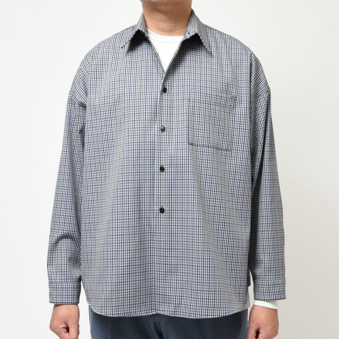 MARNI マルニ ポリエステルウールチェックシャツ 46