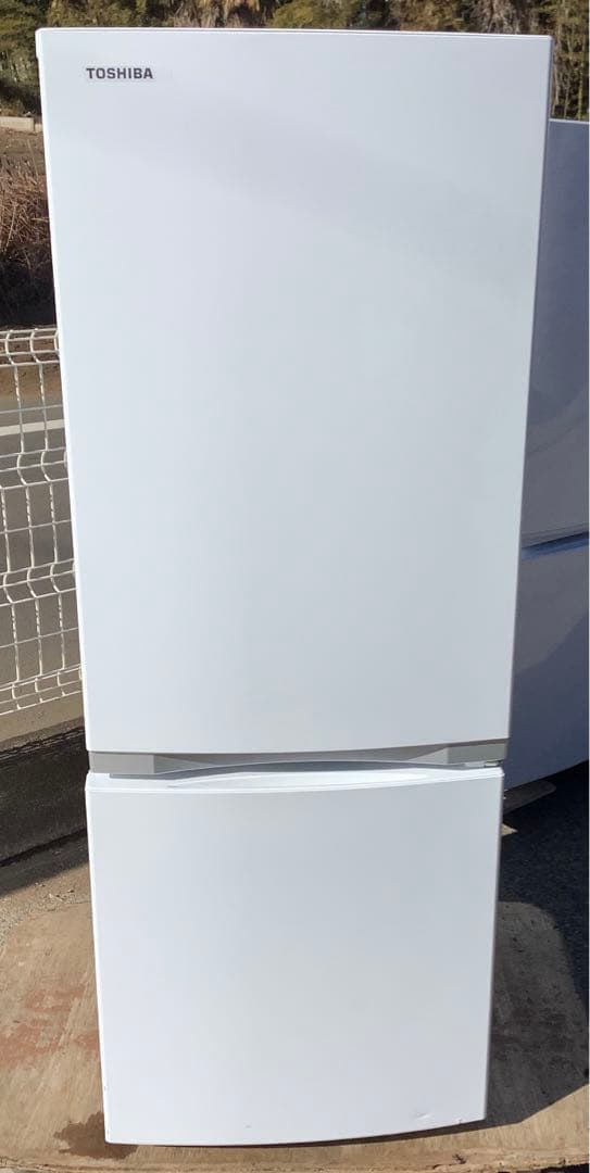 東芝 2ドア冷凍冷蔵庫 GR-S15BS(W) 153L 2021年製 冷蔵庫 BSシリーズ セミマットホワイト GR-S15BS-W [153L /2ドア /右
