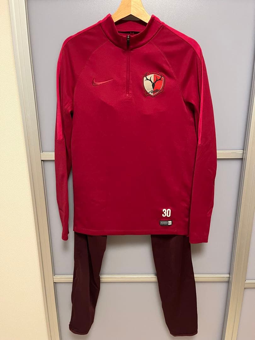 鹿島アントラーズ トレーニングウェア 練習着 Nike 上下セット 支給品