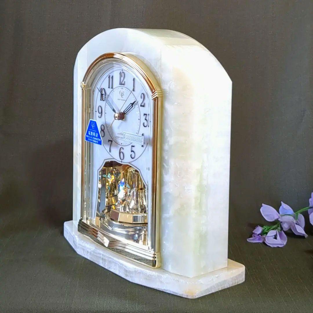 リズム時計 天然大理石 QUEEN ELIZABATH 2 電波時計 可動品❗️ - メルカリ