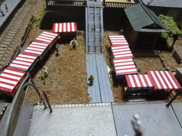 鉄道模型少年時代レイアウト・ジオラマ完成品 サウンドSP・家屋台照明