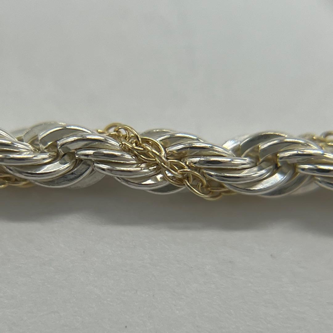 ティファニー TIFFANY ツイストロープ チェーン ブレスレット コンビ