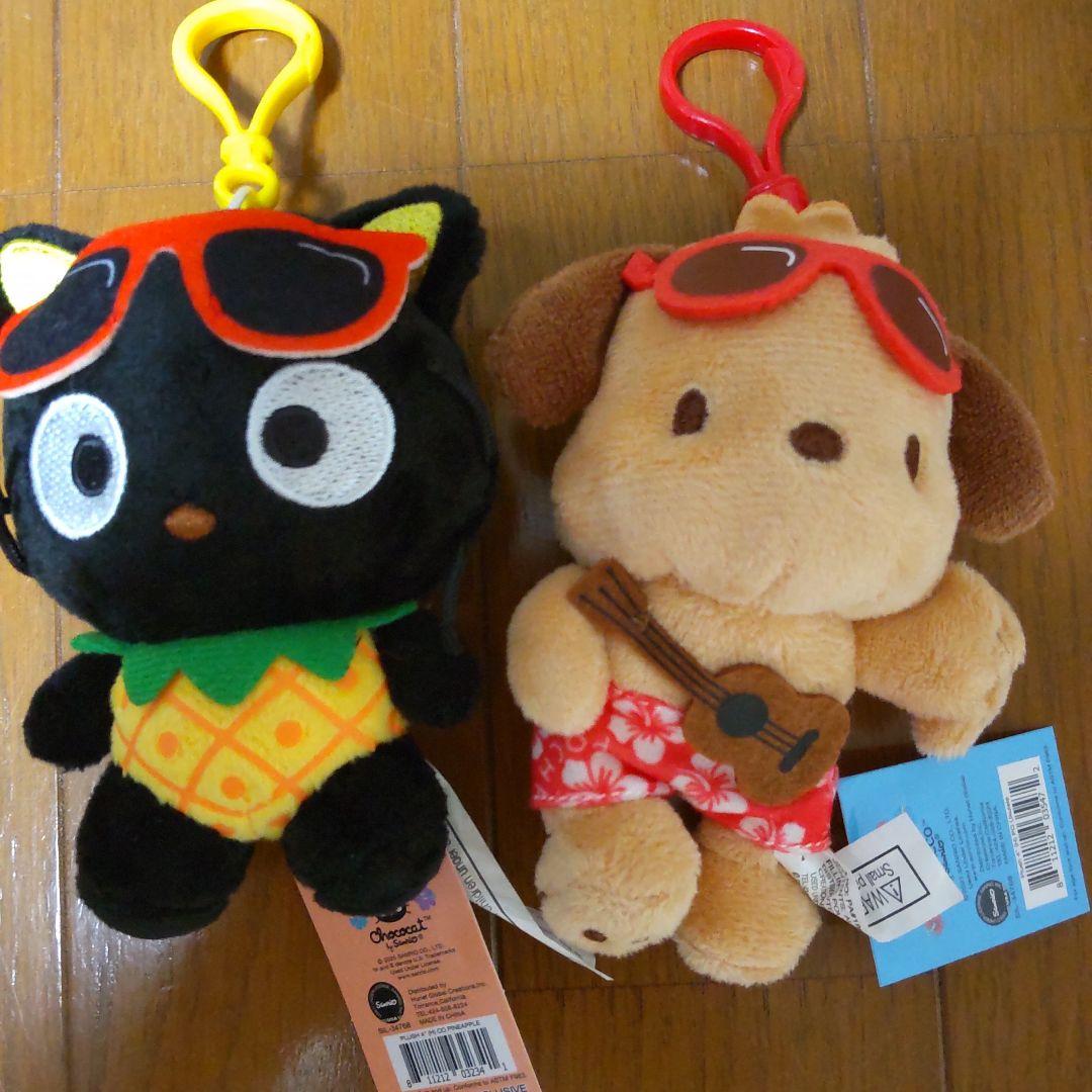 サンリオ ハワイ限定新品日焼けポチャッコ、チョコキャット2点セット