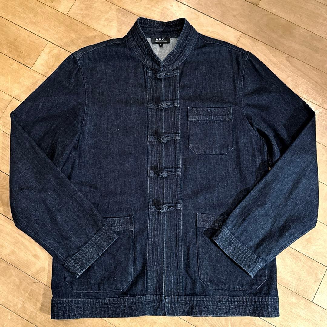 APC デニム・チャイナジャケット - メルカリ