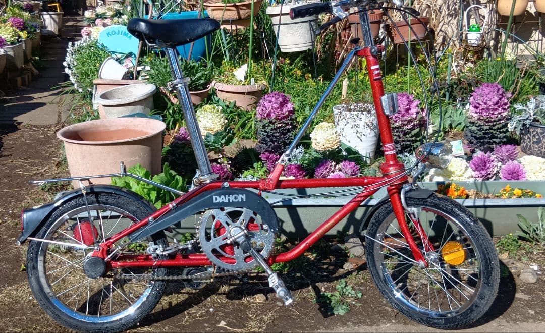 DAHON 折りたたみ自転車 赤 オールドダホン - メルカリ