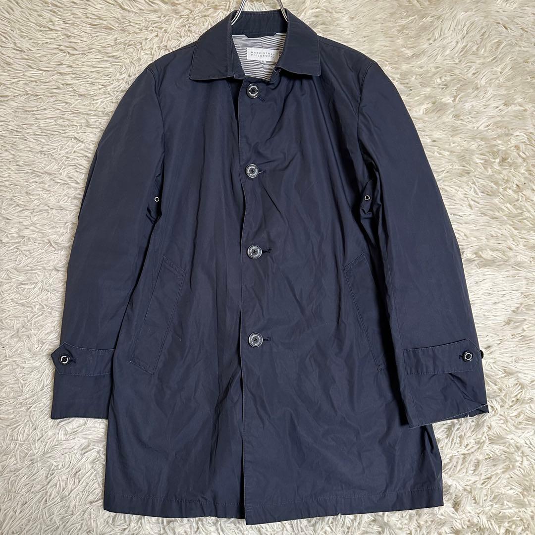 マッキントッシュフィロソフィー】 40 L ステンカラーコート ネイビー