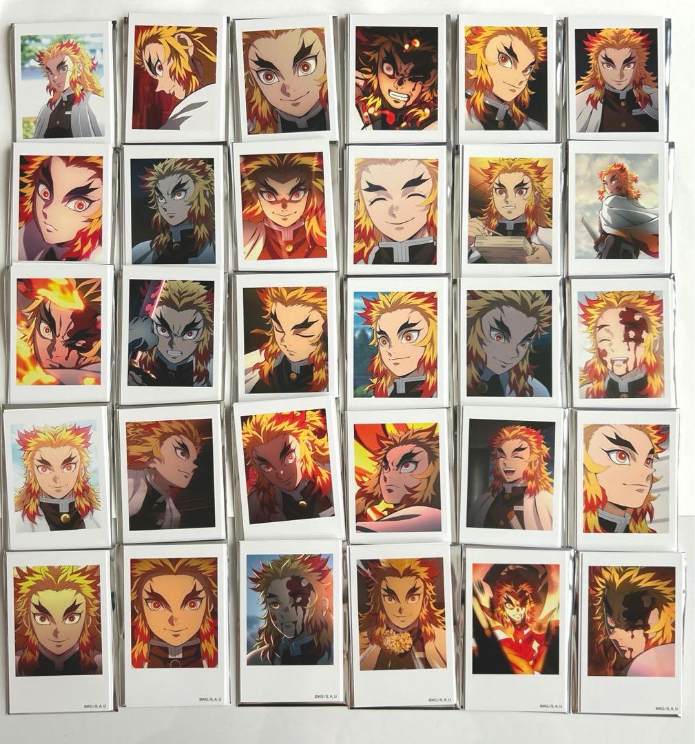 鬼滅の刃 チェキ風 ブロマイド 煉獄杏寿郎 カード ノーマル フルコンプ